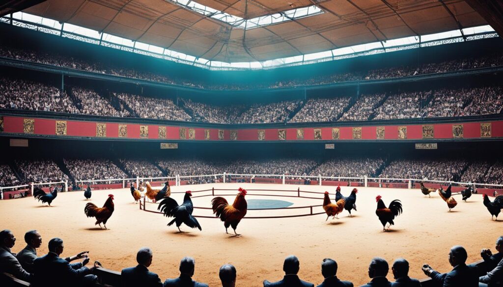 Perkembangan sabung ayam modern.